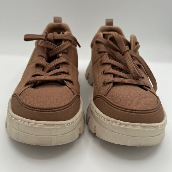 Skechers Women's Brown Chunky Lace Up Platform Sneakers Brown Size 7.5 - Picture 3 of 14